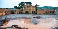 O rompimento da Barragem de Fund&atilde;o derramou 32 milh&otilde;es de metros c&uacute;bicos de lama de rejeitos de minera&ccedil;&atilde;o no Rio Doce em Mariana  Foto: Ag&ecirc;ncia Brasil