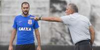 Tite tem estimulado a concorrência entre os seus jogadores  Foto: Daniel Augusto Jr./Agência Corinthians
