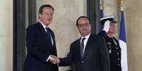 Primeiro-ministro ingl&ecirc;s David Cameron e o presidente franc&ecirc;s Fran&ccedil;ois Hollande  Foto: Getty Images