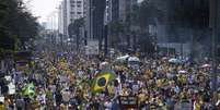 Manifestação contra o governo na Avenida Paulista   Foto: Agência Brasil