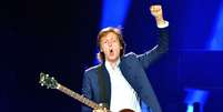 Paul McCartney durante um show na Arena 02, em Londres  Foto: Jim Dyson  / Getty Images