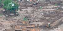 Barragem da mineradora Samarco se rompeu em Mariana e inundou a região  Foto: Agência Brasil