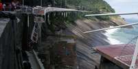 Trecho da ciclovia Tim Maia, no Rio de Janeiro, desabou no dia 21 de abril matando duas pessoas.  Foto: Futura Press