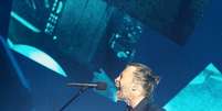 Thom Yorke, do Radiohead, durante show em Sydney, Austrália.   Foto: Mark Metcalfe / Getty Images