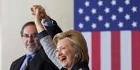 A  candidata presidencial democrata Hillary Clinton durante campanha em Pittsburgh  Foto: EFE