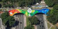 Túnel Novo, primeira via da cidade a receber decoração olímpica especial   Foto: Agência Brasil