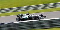 O britânico Lewis Hamilton, da Mercedes  Foto: EFE