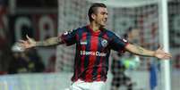 Buffarini comemora gol com a camisa do San Lorenzo (Foto: San Lorenzo/Divulgação)  Foto: Lance!