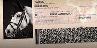 Cavalos ol&iacute;mpicos possuem documenta&ccedil;&atilde;o especial para viajar. Na imagem, tanto o cavalo quanto o passaporte s&atilde;o fict&iacute;cios  Foto: Divulga&ccedil;&atilde;o FEI