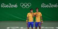 Thomaz Bellucci e André Sá está na segunda rodada de duplas (Foto: Jorge Rodrigues/Eleven/Lancepress!)  Foto: Lance!