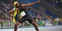 Bolt conquistou no Rio seu terceiro ouro ol&iacute;mpico nos 100m neste domingo no Rio  Foto: Getty Images