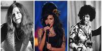 Janis Joplin, Amy Winehouse e Jimi Hendrix morreram aos 27 anos  Foto: Getty Images
