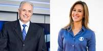 William Waack e Cris Dias se desentendem ao vivo no 'Jornal da Globo'  Foto: Divulgação, TV Globo / PurePeople