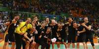 Alemanha venceu a Polônia na decisão da medalha de bronze na Arena do Futuro  Foto: Getty Images