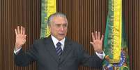 O presidente interino Michel Temer planeja fazer pronunciamento após julgamento final do impeachment  Foto: Agência Brasil