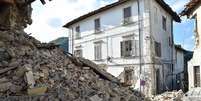 Destruição causada por terremoto na localidade de Arquata del Tronto, na região central da Itália  Foto: Getty Images