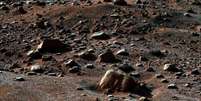 Solo de Marte fotografado pela sonda Phoenix Mars Lander  Foto: Nasa