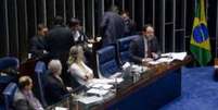 Terceiro dia da etapa final do processo de impeachment teve últimos depoentes da defesa  Foto: Pedro França/Agência Senado / BBC News Brasil