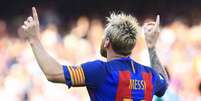 Messi já disputou quatro partidas nesta temporada: anotou três gols (Foto: Pau Barrena / AFP)  Foto: Lance!