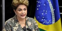 Dilma Rousseff faz defesa diante do Congresso durante o processo de impeachment  Foto: EFE