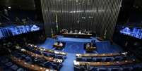 Brasília - Os senadores decidem hoje, por meio de votação nominal e com uso do painel eletrônico, se Dilma Rousseff mantém o mandato como presidente do país   Foto: Agência Brasil
