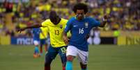 Marcelo teve boa participação no retorno à Seleção Brasileira (Foto: Juan Cevallos / AFP)  Foto: Lance!