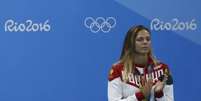 Previamente suspensa, Yulia Efimova foi à Olimpíada e conquistou duas medalhas de prata (Foto: AFP)  Foto: Lance!