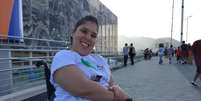 Julia Freitas assistiu, pela primeira vez, a uma competição paralímpica  Foto: BBC Brasil