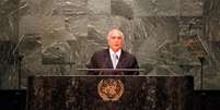O  presidente  Michel Temer faz discurso de abertura da Assembleia Geral das Nações Unidas       Foto: Agência Brasil