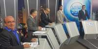 Candidatos à Prefeitura de Curitiba participam de debate na RIC TV, afiliada da Record no Paraná  Foto: Mariana Franco Ramos / Especial para Terra