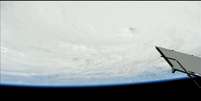 A Estação Espacial Internacional mostrou do alto a impressionante força do furacão Matthew.  Foto: Reprodução