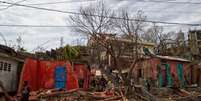 Área devastada no Haiti, após a passagem do furacão Matthew   Foto: Agência Brasil