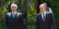 O presidente Michel Temer  ao lado de Vladimir Putin, da Rússia  Foto: Beto Barata/PR