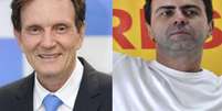 O debate entre Marcelo Crivella e Marcelo Freixo foi marcado por tensão entre os dois, que se atacaram com perguntas e insinuações  Foto: Agência Brasil