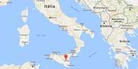Região de Sicília, na Itália  Foto: Google Maps / Reprodução