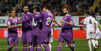 O Real Madrid venceu o Leonesa (Foto: Cesar Manso / AFP)  Foto: Lance!