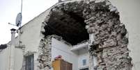 Terremoto na região central da Itália no último domingo deixou centenas de casas parcialmente destruídas e dezenas de feridos  Foto: EFE