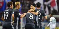 Haraguchi fez o segundo gol do Japão (Foto: Kazuhiro Nogi / AFP)  Foto: Lance!