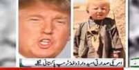 Uma das falsas notícias afirmava que Trump teria nascido no Paquistão  Foto: Neo News / BBC News Brasil