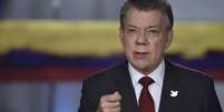 Juan Manuel Santos afirmou durante um discurso que o Congresso referendará o novo acordo de paz com as Farc  Foto: EFE