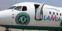 Avião da empresa boliviana Lamia, fretado pela Chapecoense para transportar sua equipe  Foto: Agência Brasil