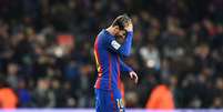 Messi desperdiçou grande chance e passou em branco mais uma vez contra o Real  Foto: Getty Images 