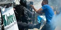 No primeiro dia de votação de projetos na Assembleia Legislativa, houve protestos nas ruas do Rio de Janeiro  Foto: Tomaz Silva/Agência Brasil