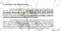 Trecho de documento da denúncia do Inter contra o Vitória no STJD (Foto: Reprodução)  Foto: Lance!
