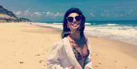 Paula Fernandes postou v&iacute;deos e foto curtindo a praia  Foto: Reprodu&ccedil;&atilde;o/Instagram