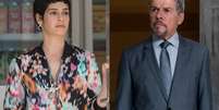 Novela 'A Lei do Amor': Fl&aacute;via (Maria Flor) &eacute; filha biol&oacute;gica de Ti&atilde;o (Jos&eacute; Mayer)  Foto: Divulga&ccedil;&atilde;o, TV Globo / Montagem / PurePeople