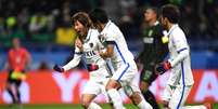 O meia japonês Shoma Doi comemora o gol que marcou na semifinal do Mundial de Clubes entre Kashima Antlers e Atlético Nacional  Foto: Getty Images 