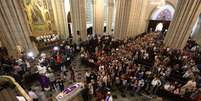 Vel&oacute;rio de dom Paulo Evaristo Arns na Catedral Metropolitana de S&atilde;o Paulo, na S&eacute;, regi&atilde;o central da cidade   Foto: Paulo Pinto/Fotos P&uacute;blicas