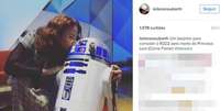 Fãs de 'Star Wars' apoiaram as homenagens discretas feitas pela apresentadora (Foto: Reprodução/Instagram)  Foto: Sala de TV
