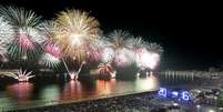 A Praia de Copacabana terá 12 minutos de queima de fogos durante o Réveillon 2017  Foto: Agência Brasil